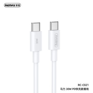 Cáp sạc nhanh truyền dự liệu REMAX RC-C021 1M 30W (Type C To Type C)